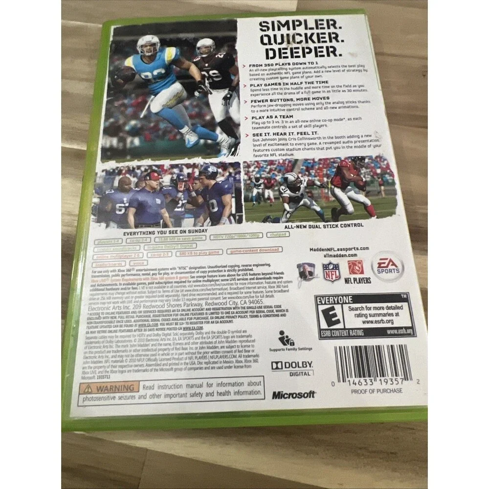 Madden NFL 11 - Microsoft Xbox‎ 360